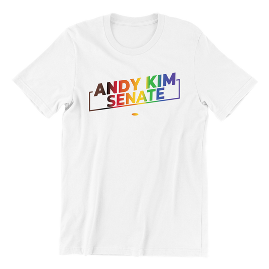 Andy Kim For Senate Pride Logo T-Shirt