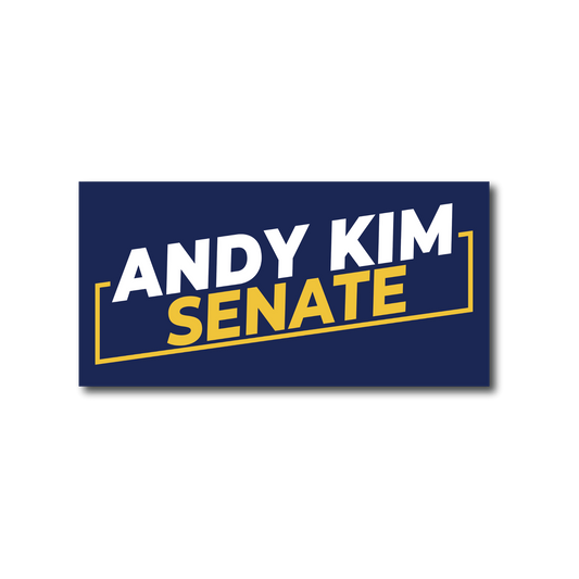 Andy Kim for Senate Bumper Magnet